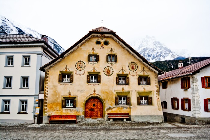 Engadin House in Scuol, Switzerland